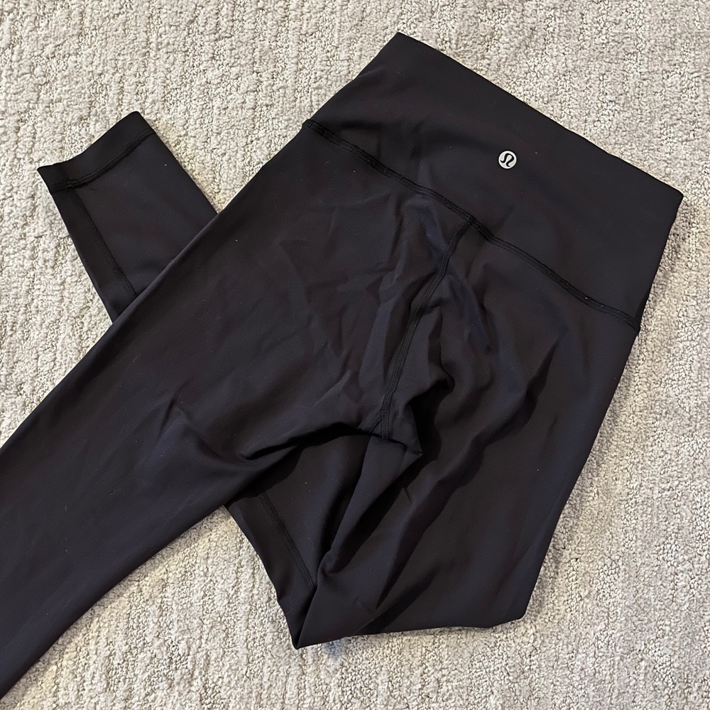 Lululemon black wunder train leggings